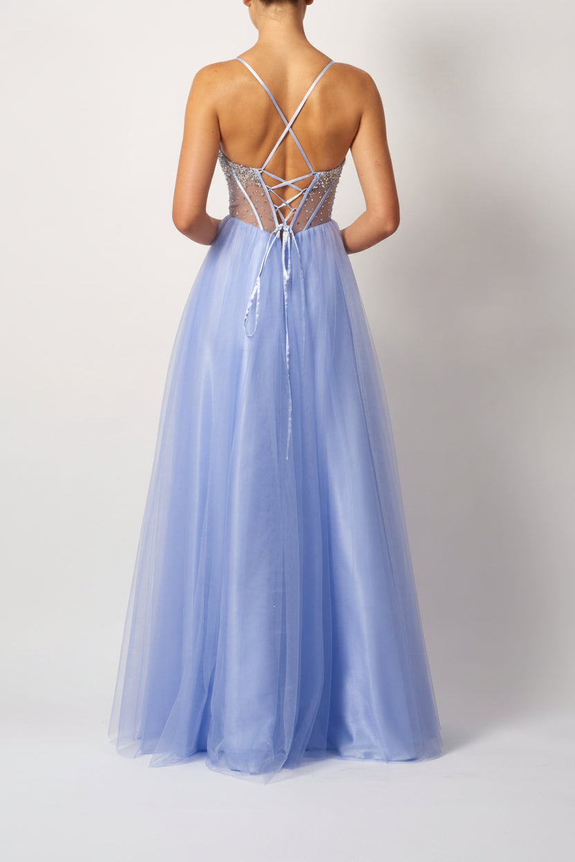 TULLE TIE BACK WISTERIA