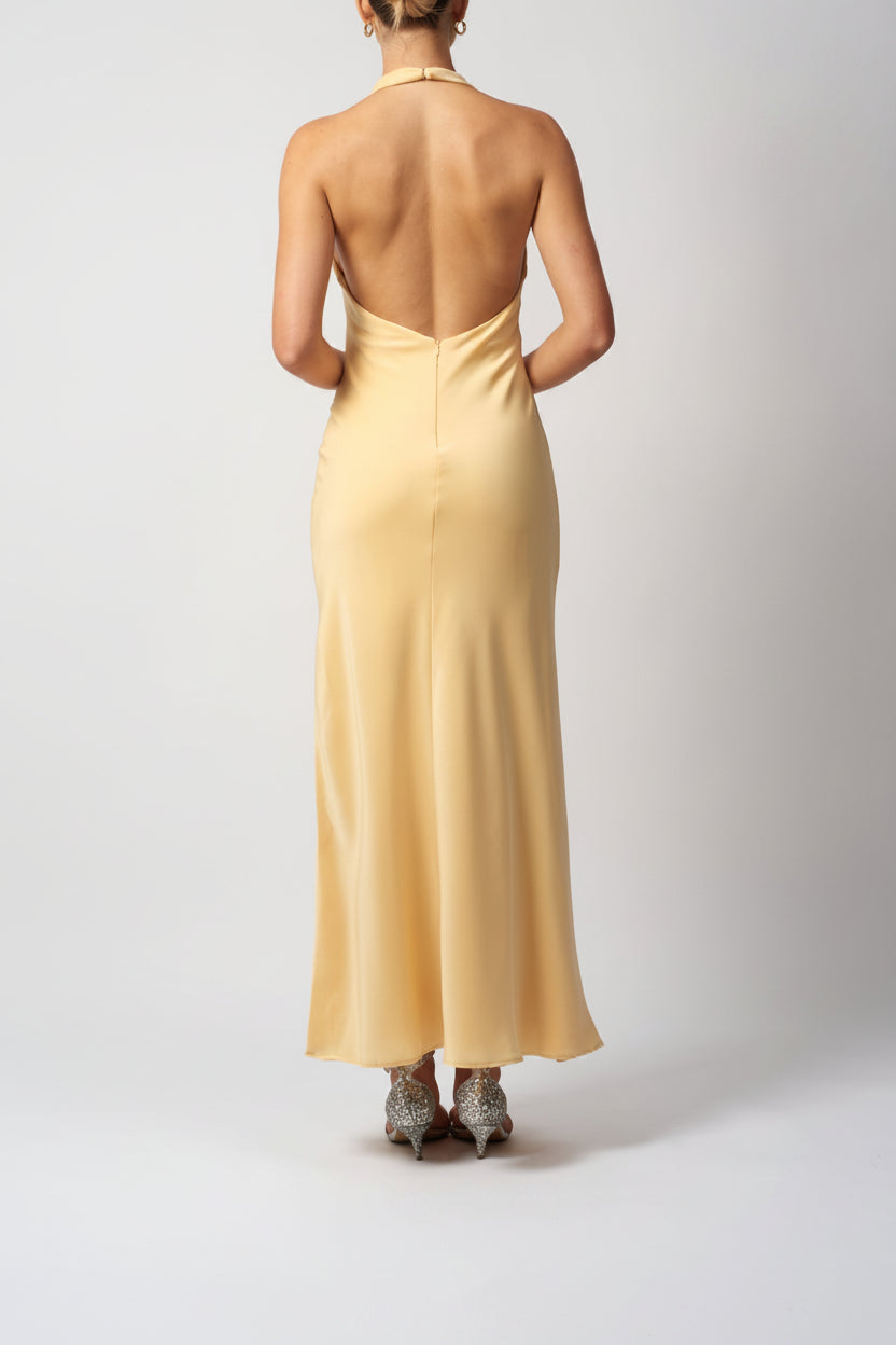 SATIN COWLNECK YELLOW