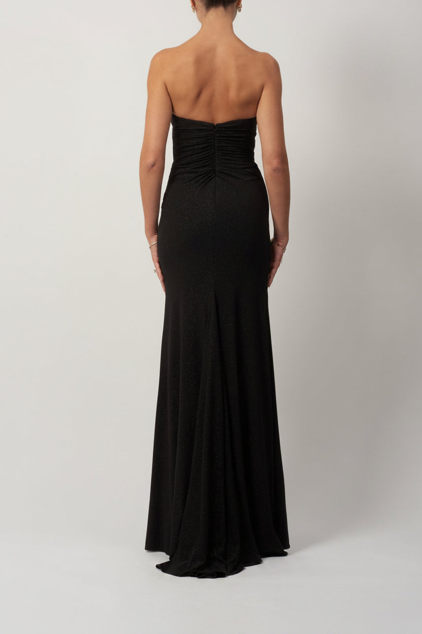 BOW TIE OFF SHOULDER BLACK