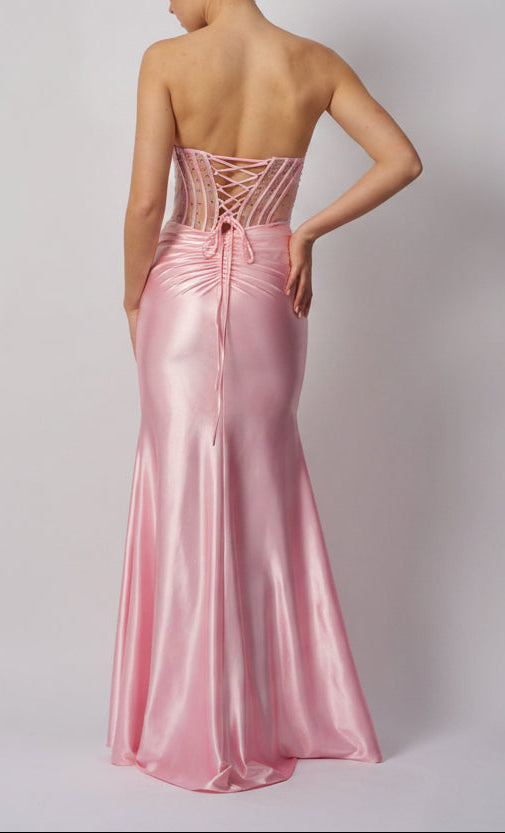 BEADED BUST PINK