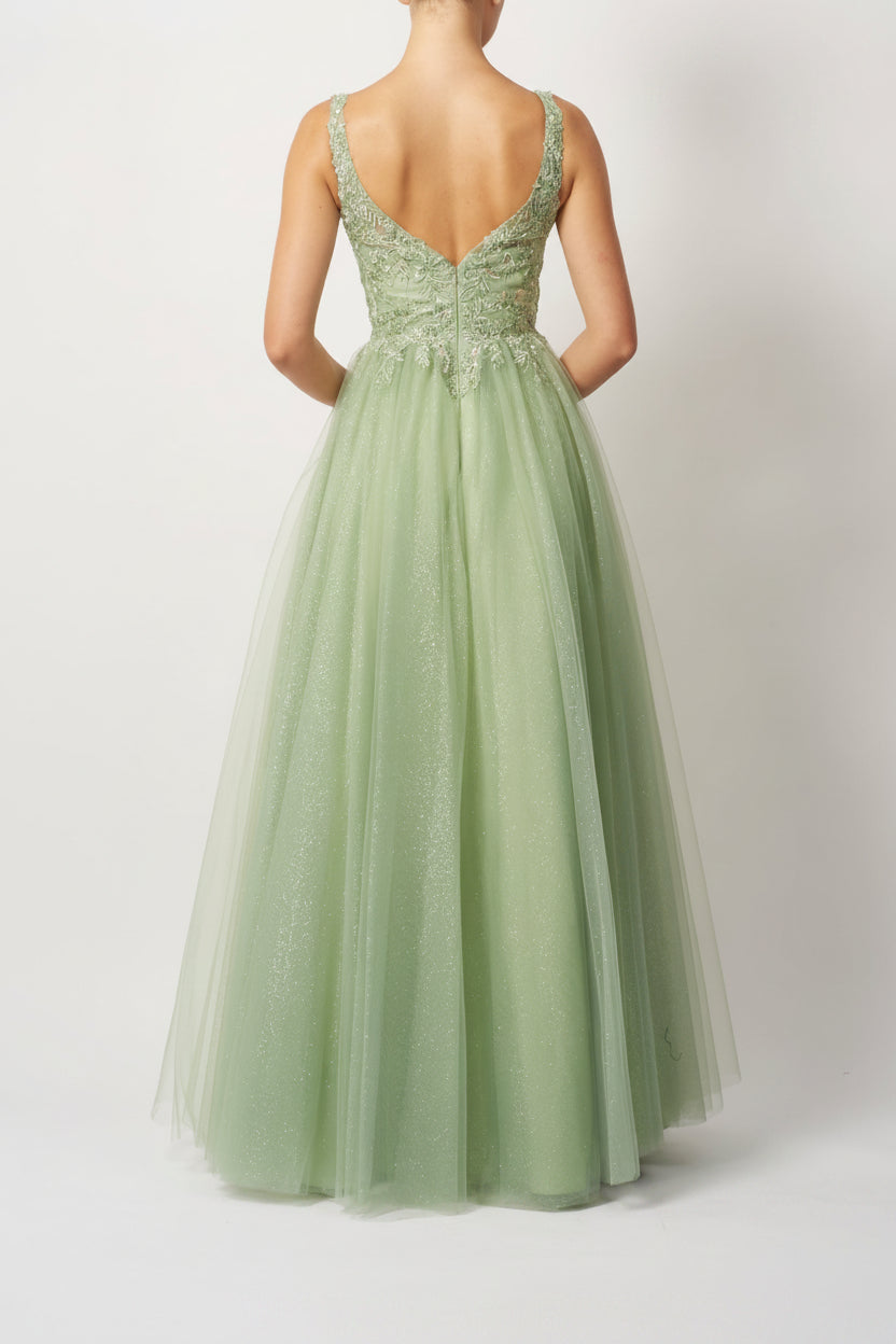 EMB TULLE PISTACHIO