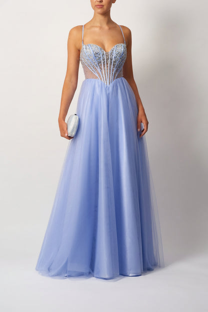 TULLE TIE BACK WISTERIA