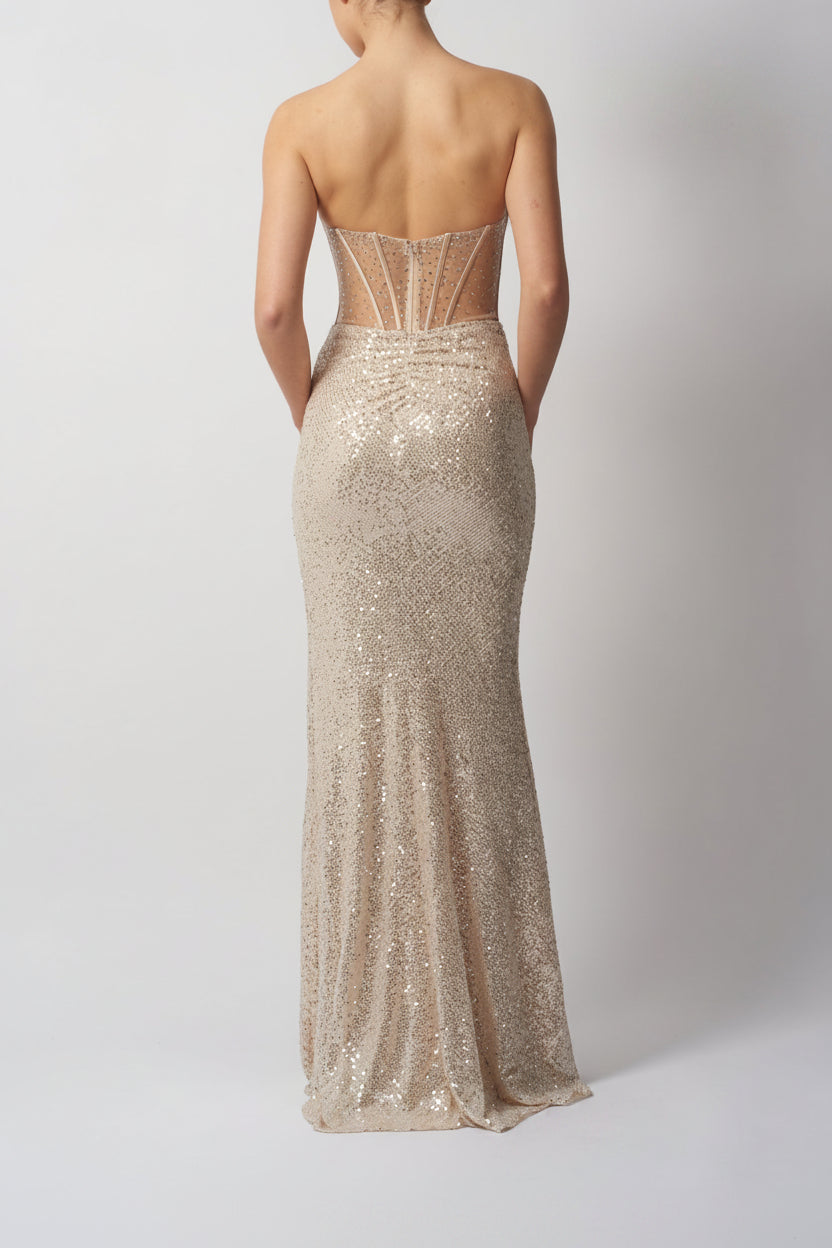 SEQUIN DRESS SILVER