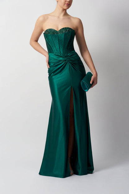 KNOT SKIRT JERSEY FOREST