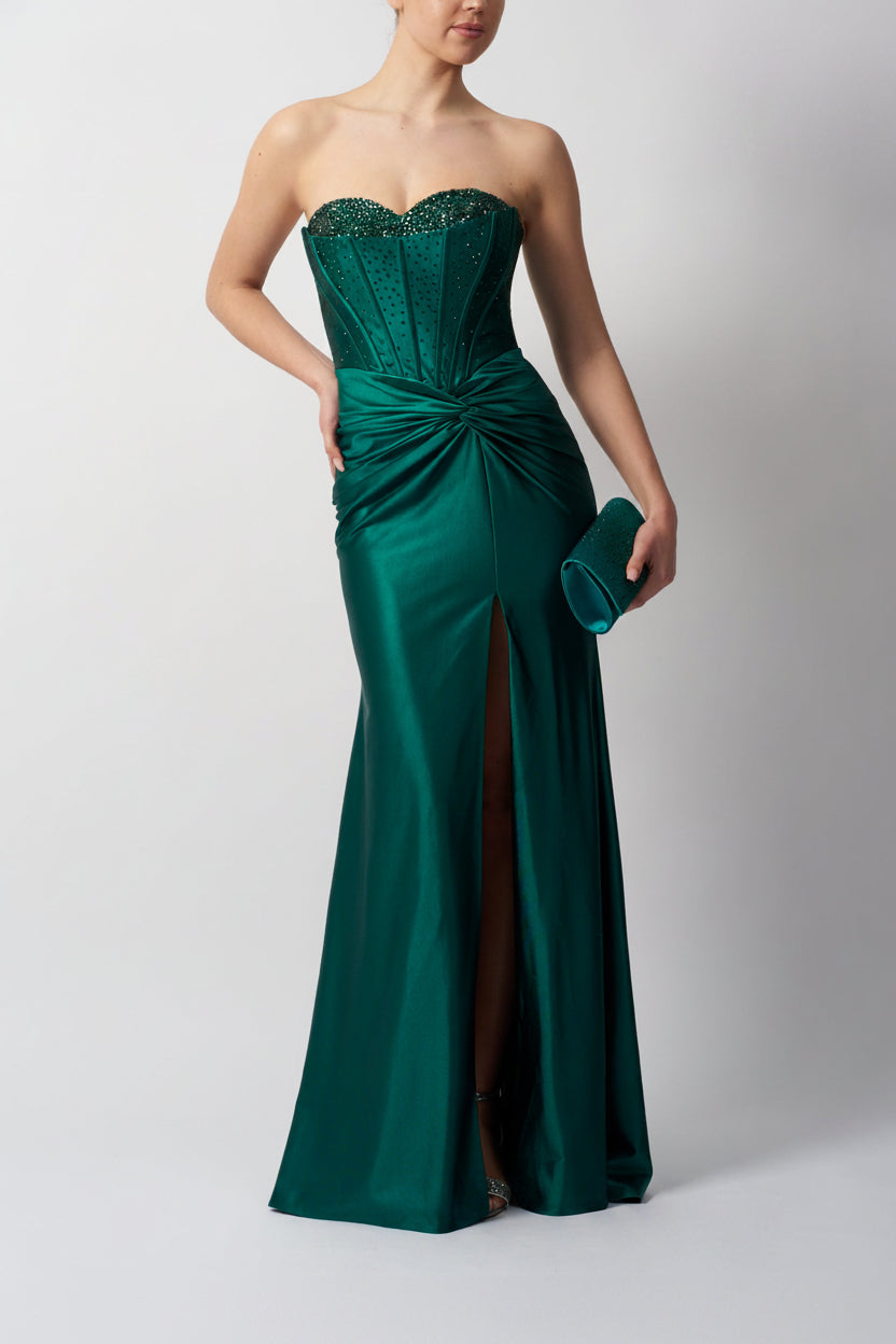 KNOT SKIRT JERSEY FOREST