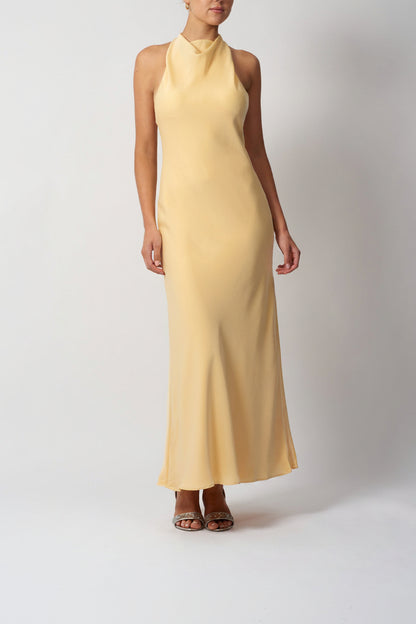 SATIN COWLNECK YELLOW