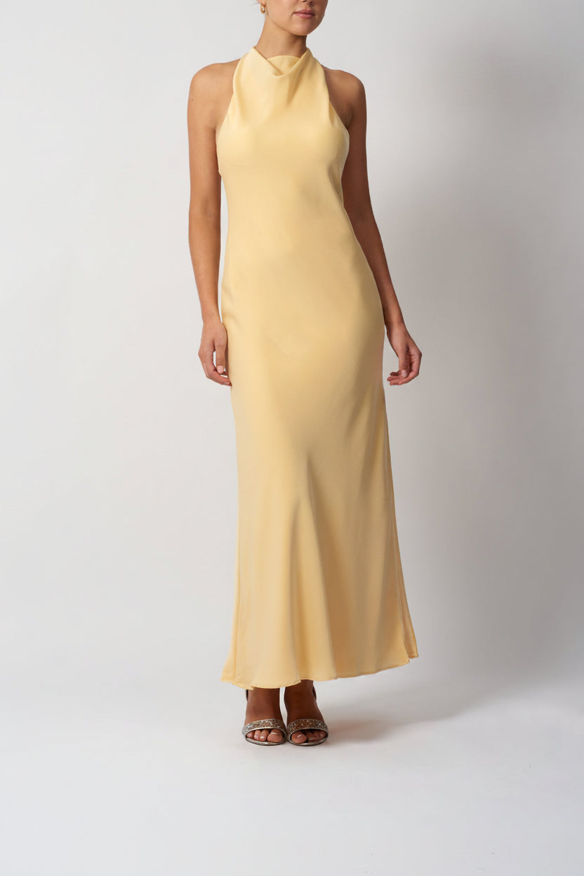 SATIN COWLNECK YELLOW