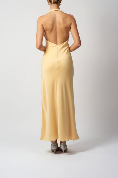 SATIN COWLNECK YELLOW
