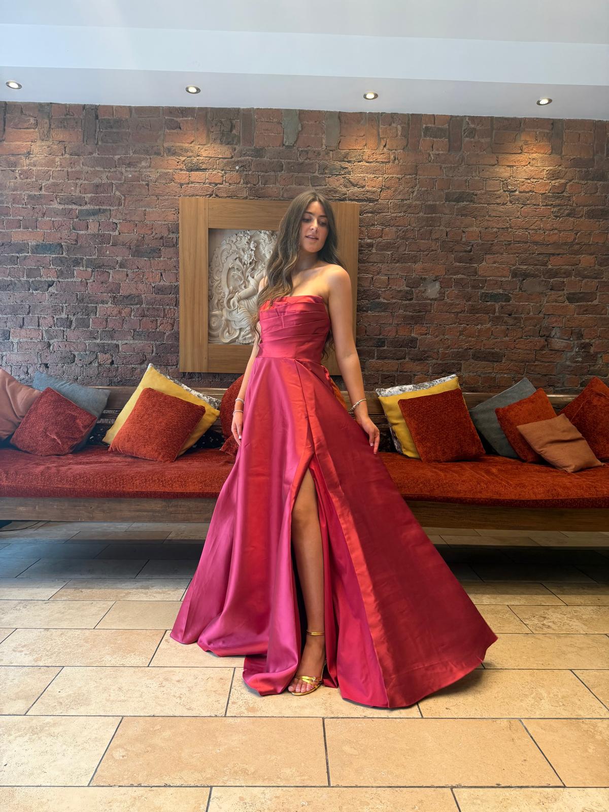 BURGUNDY DRESS